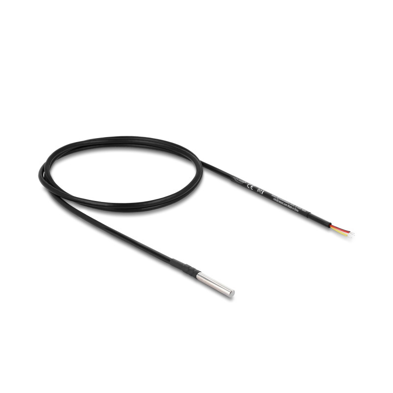 Delock Temperaturfühler-Kabel mit 3 x offene Kabelenden DS18B20 1 m