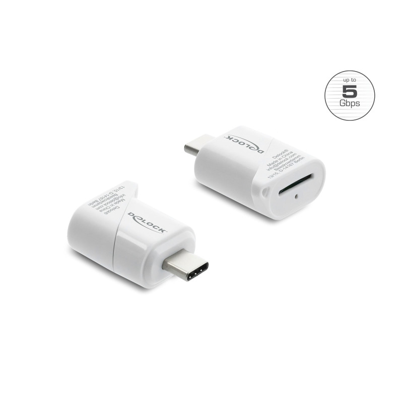 Delock Mini Card Reader USB Type-C™ für Micro SD Speicherkarten
