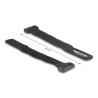 Delock Klett-Kabelbinder mit Schlaufe L 150 x B 20 mm schwarz 5 Stück