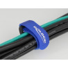 Delock Klett-Kabelbinder mit Schlaufe L 150 x B 20 mm blau 5 Stück