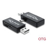 Delock Micro USB OTG Card Reader + USB A Stecker