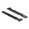 Delock Klett-Kabelbinder mit Schlaufe L 190 x B 25 mm schwarz 5 Stück