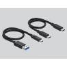 Delock USB Type-C™ Card Reader für CFast und SD Speicherkarten + USB Hub mit Typ-A und USB Type-C™ Port