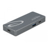 Delock USB Type-C™ Card Reader für CFast und SD Speicherkarten + USB Hub mit Typ-A und USB Type-C™ Port
