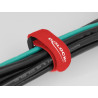 Delock Klett-Kabelbinder mit Schlaufe L 190 x B 25 mm rot 5 Stück