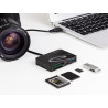 Delock Card Reader für XQD / SD / Micro SD Speicherkarten + USB Typ-A Port