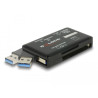 Delock SuperSpeed USB 5 Gbps Card Reader für CF / SD / Micro SD / MS / M2 / xD Speicherkarten