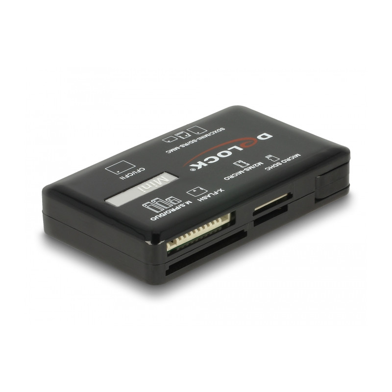 Delock SuperSpeed USB 5 Gbps Card Reader für CF / SD / Micro SD / MS / M2 / xD Speicherkarten