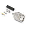 Delock TNC Stecker zum Crimpen RG-174 / RG-316 mit passendem Schrumpfschlauch