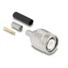 Delock TNC Stecker zum Crimpen LMR 200 mit passendem Schrumpfschlauch