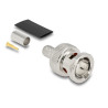 Delock BNC Stecker 75 Ohm zum Crimpen RG59 mit passendem Schrumpfschlauch