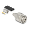 Delock TNC Stecker zum Crimpen RG-59 mit passendem Schrumpfschlauch