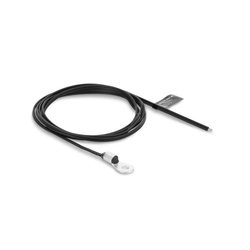 Delock Temperaturfühler-Kabel M4 mit 2 x offenen Kabelenden PVC flach B25/50 3950K 1 m