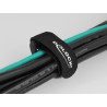 Delock Klett-Kabelbinder mit Schlaufe L 280 x B 38 mm schwarz 3 Stück