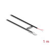 Delock Temperaturfühler-Kabel M4 mit 2 x offenen Kabelenden PVC rund B25/50 3950K 1 m