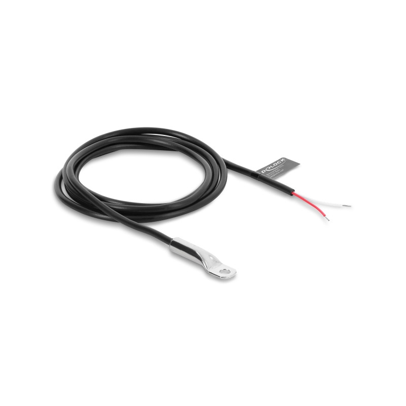 Delock Temperaturfühler-Kabel M4 mit 2 x offenen Kabelenden PVC rund B25/85 3435K 1 m
