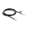 Delock Temperaturfühler-Kabel M4 mit 2 x offenen Kabelenden PVC rund B25/85 3435K 1 m