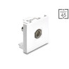 Delock Easy 45 Modul BNC Buchse zu BNC Buchse weiß