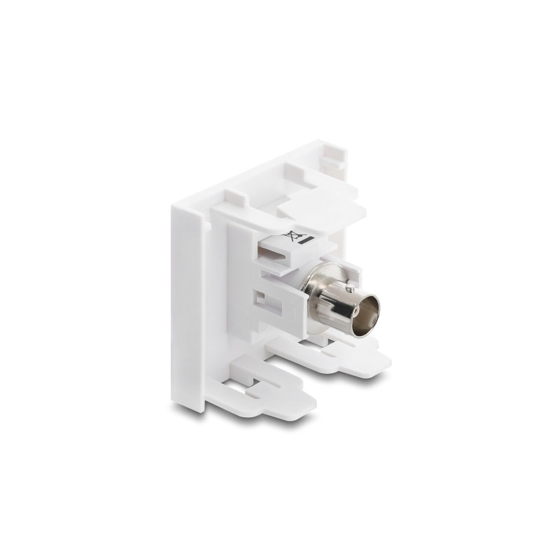 Delock Easy 45 Modul BNC Buchse zu BNC Buchse weiß