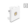 Delock Easy 45 Modul Cinch Buchse zu Cinch Buchse gelb / weiß