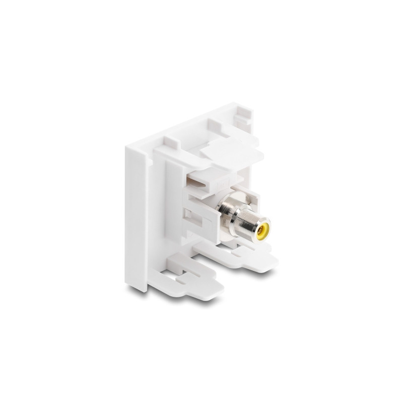 Delock Easy 45 Modul Cinch Buchse zu Cinch Buchse gelb / weiß