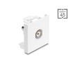 Delock Easy 45 Modul Cinch Buchse zu Cinch Buchse weiß / weiß