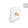Delock Easy 45 Modul Cinch Buchse zu Cinch Buchse vergoldet rot / weiß