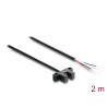 Delock Gabellichtschranke 5 mm Typ K mit 4 x offenen Kabelenden PNP L/D umschaltbar 2 m