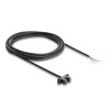 Delock Gabellichtschranke 5 mm Typ K mit 4 x offenen Kabelenden PNP L/D umschaltbar 2 m