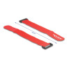 Delock Klett-Kabelbinder mit Schlaufe L 280 x B 38 mm rot 3 Stück