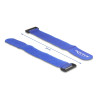 Delock Klett-Kabelbinder mit Schlaufe L 280 x B 38 mm blau 3 Stück