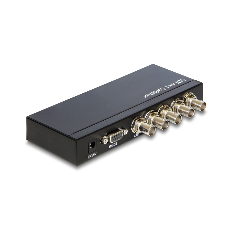 Delock 3G-SDI Switch 4 in - 1 out