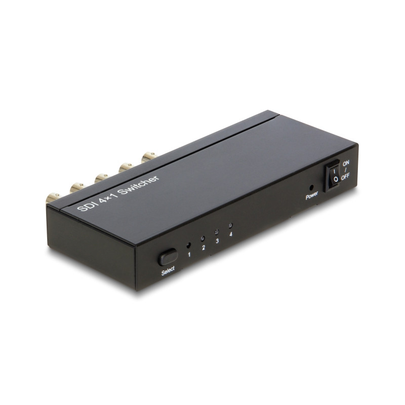 Delock 3G-SDI Switch 4 in - 1 out
