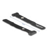 Delock Klett-Kabelbinder mit Schlaufe und Befestigungsöse L 150 x B 20 mm schwarz 5 Stück