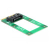 Delock Konverter mSATA full size - 1 x SATA 7 Pin Buchse
