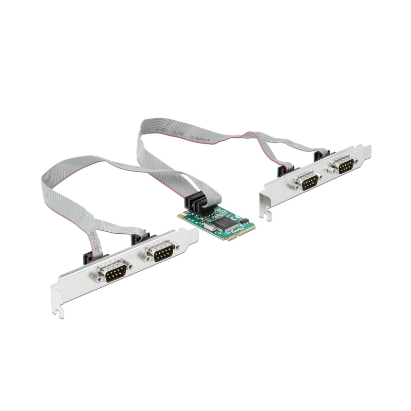 Delock Mini PCIe Karte - 4 x Seriell RS-232