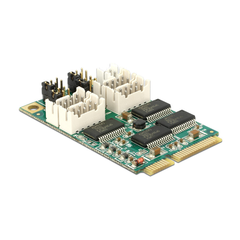 Delock Modul MiniPCIe I/O PCIe full size 4 x Seriell RS-232 mit Spannungsversorgung