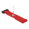 Delock Klett-Kabelbinder mit Schlaufe und Befestigungsöse L 150 x B 20 mm rot 5 Stück