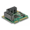 Delock Mini PCIe I/O PCIe half size 2 x SATA 6 Gb/s