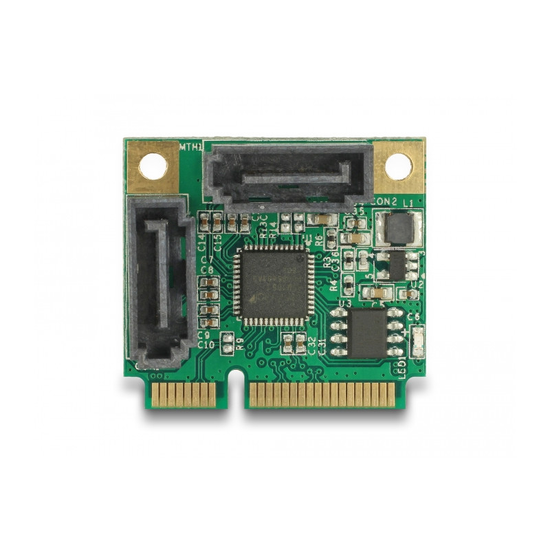 Delock Mini PCIe I/O PCIe half size 2 x SATA 6 Gb/s