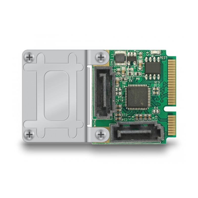 Delock Mini PCIe I/O PCIe half size 2 x SATA 6 Gb/s