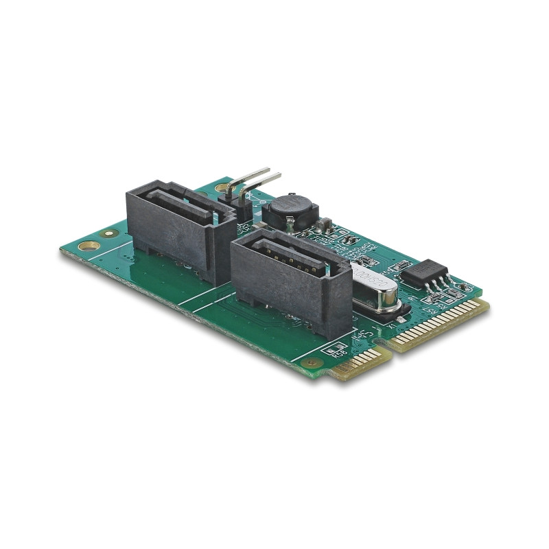 Delock Mini PCIe Konverter zu 2 x SATA mit RAID