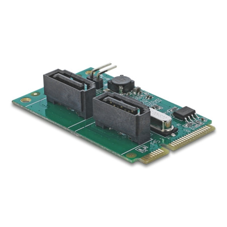 Delock Mini PCIe Konverter zu 2 x SATA mit RAID