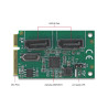 Delock Mini PCIe Konverter zu 2 x SATA mit RAID