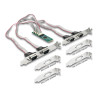 Delock M.2 Karte zu 4 x Seriell RS-232 DB9 mit Standard und Low Profile Slotblenden