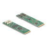 Delock M.2 Karte zu 2 x Seriell RS-232 DB9 mit Standard und Low Profile Slotblenden