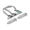 Delock M.2 Karte zu 2 x Seriell RS-232 DB9 mit Standard und Low Profile Slotblenden