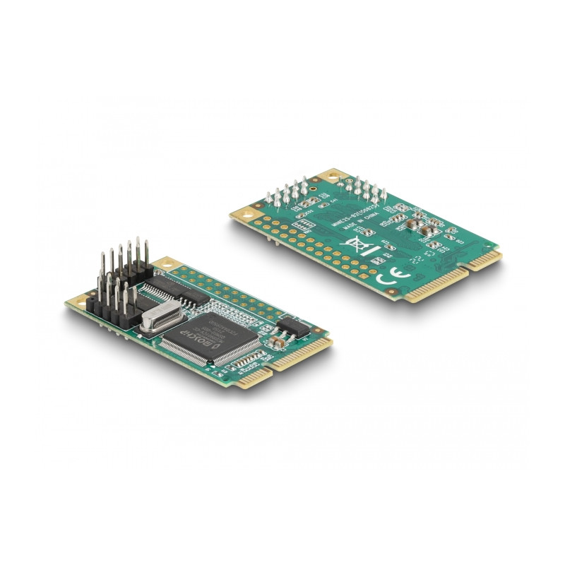 Delock Mini PCIe Karte full size zu 2 x Seriell RS-232 D-Sub 9 Pin