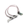 Delock Mini PCIe Karte full size zu 2 x Seriell RS-232 D-Sub 9 Pin