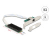 Delock M.2 Key B+M 1 x RJ45 10 Gigabit LAN Netzwerkkarte